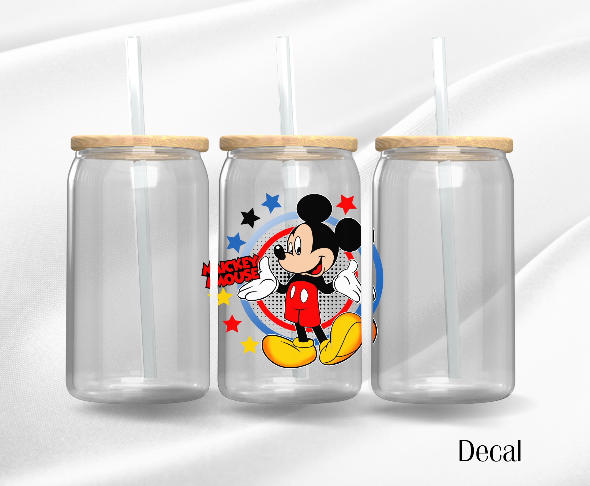 Mickey Mouse Stars - Premium UV DTF DECAL