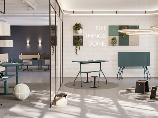 ORGATEC 2024 - Visualisierungen für ASSMANN Büromöbel – Präsentation der neuen Produktreihe