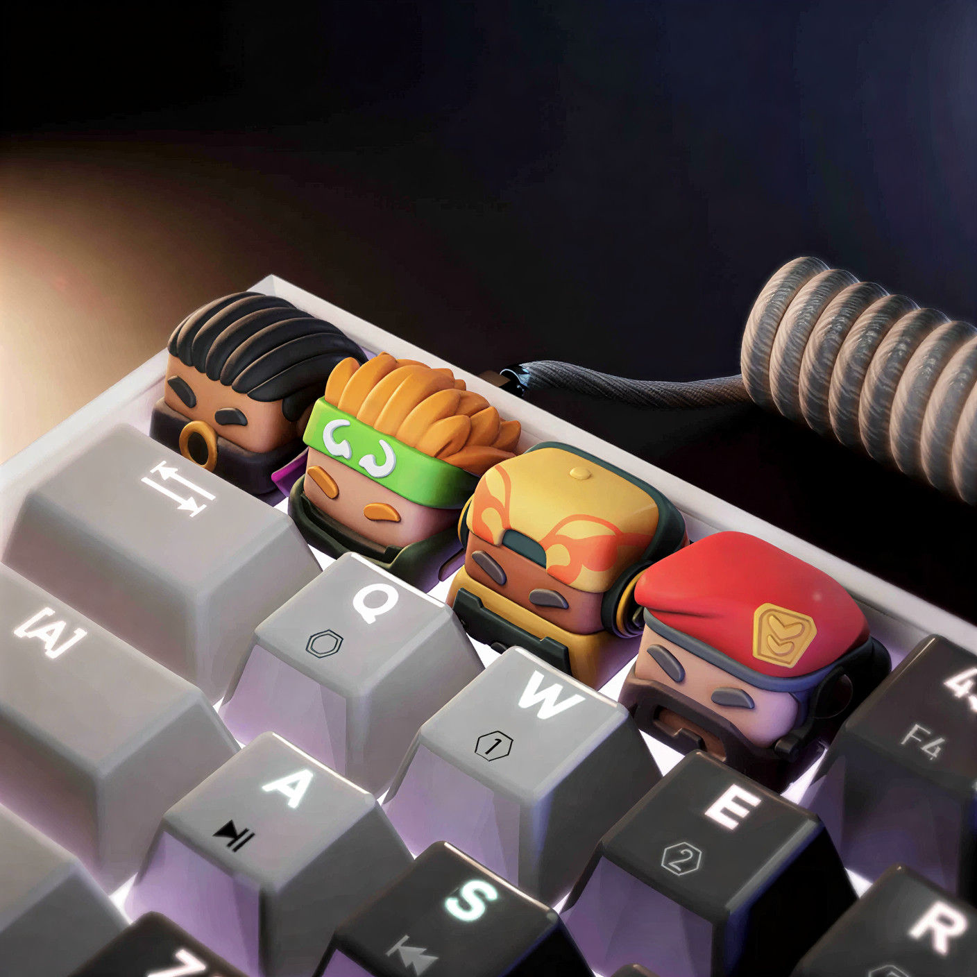 Valorant Ajanları V1 4'lü Artisan Keycap Seti ürün görseli 1