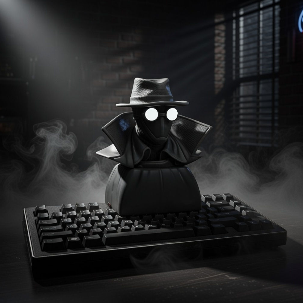 Spider-Man Noir Keycap – Marvel Noir Temalı Artisan Klavye Tuşu
