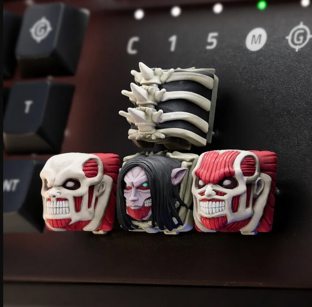 Attack on Titan Artisan Keycap Seti ürün görseli 1