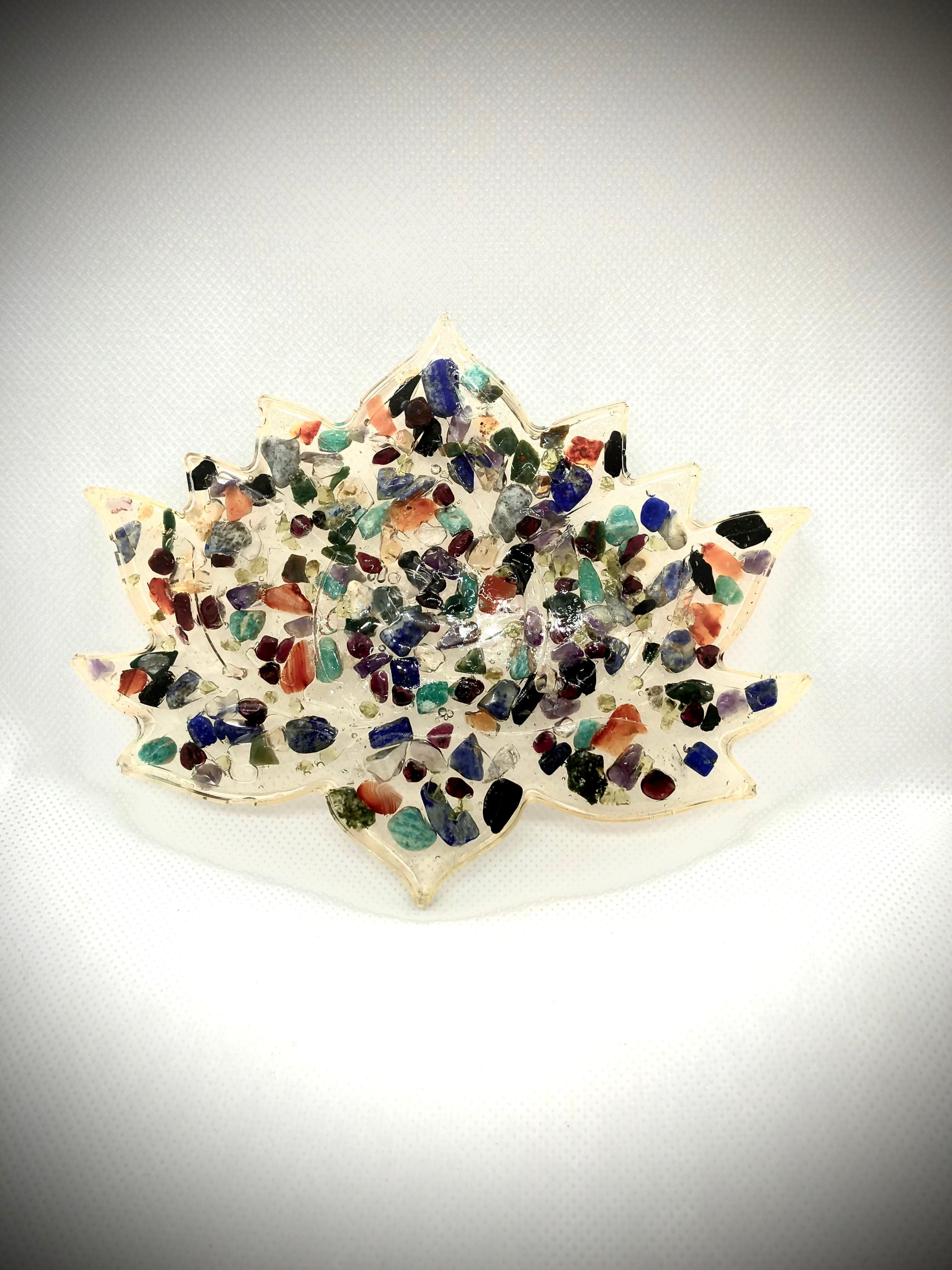 Lotus Resin Crystal Tray