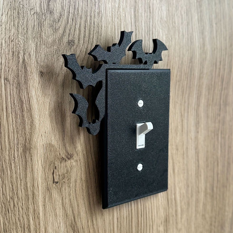 Halloween Bat Switch Cover - 3D Printed, Retro Decorative Light & Ceiling Fan Pl