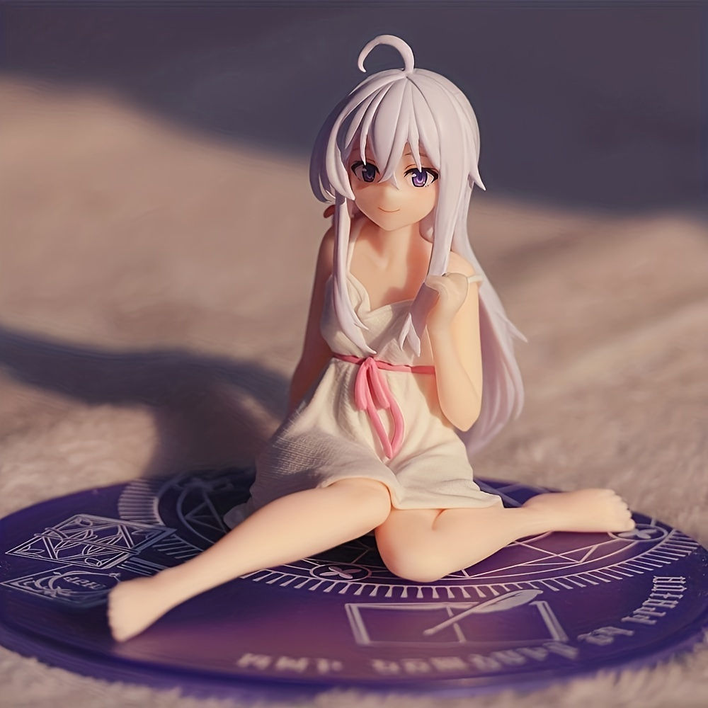 Charming Anime Girl Pajama Figure - Perfect For Desk, Car Decor & Pc Case Accent