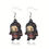 Thumbnail: Pairs of Small, Three-Dimensional Anime Girl Character Alloy Earrings - Intricat