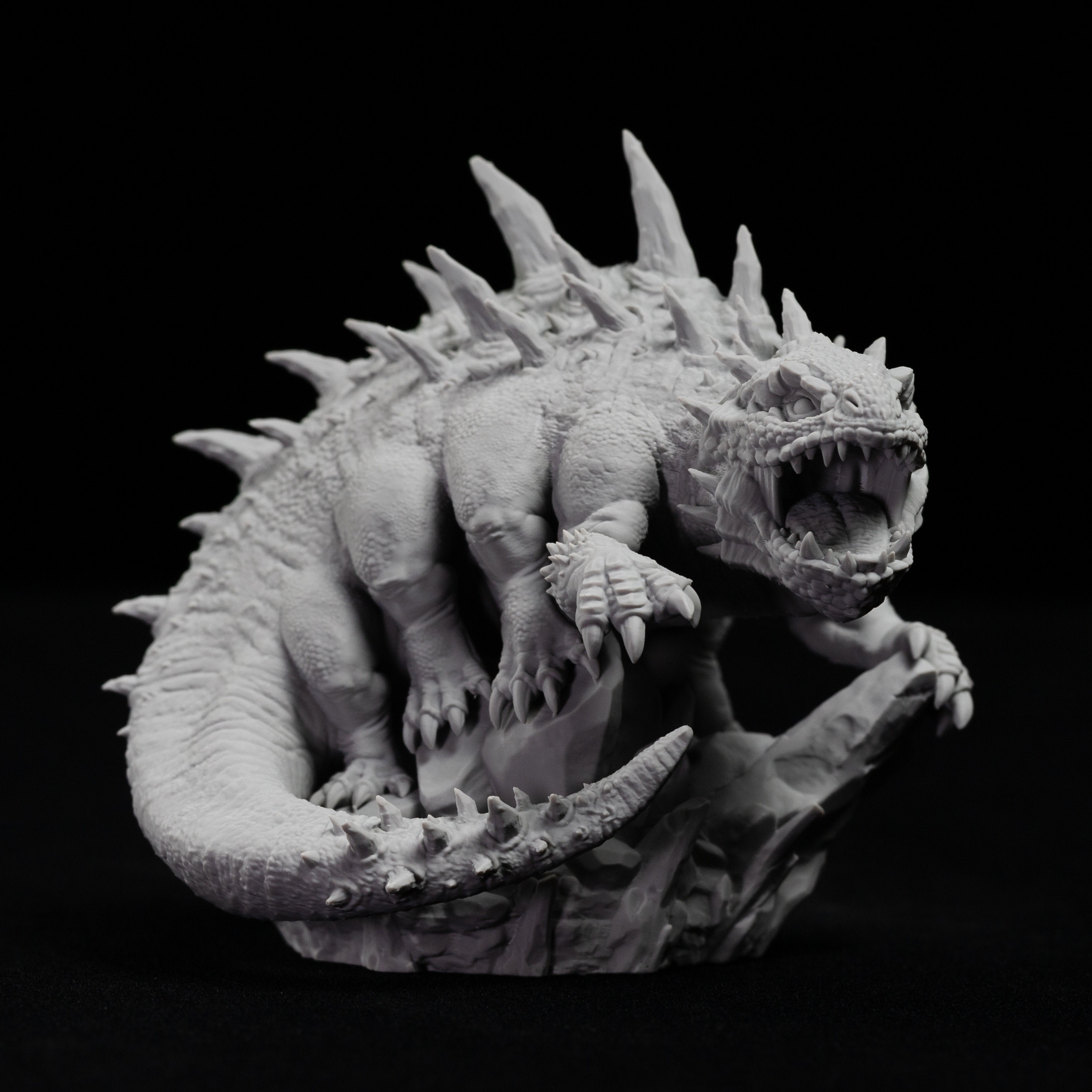 Fantasy Basilisk Miniature for RPGs - 3D Printed ABS Tabletop Game Figure - Dura