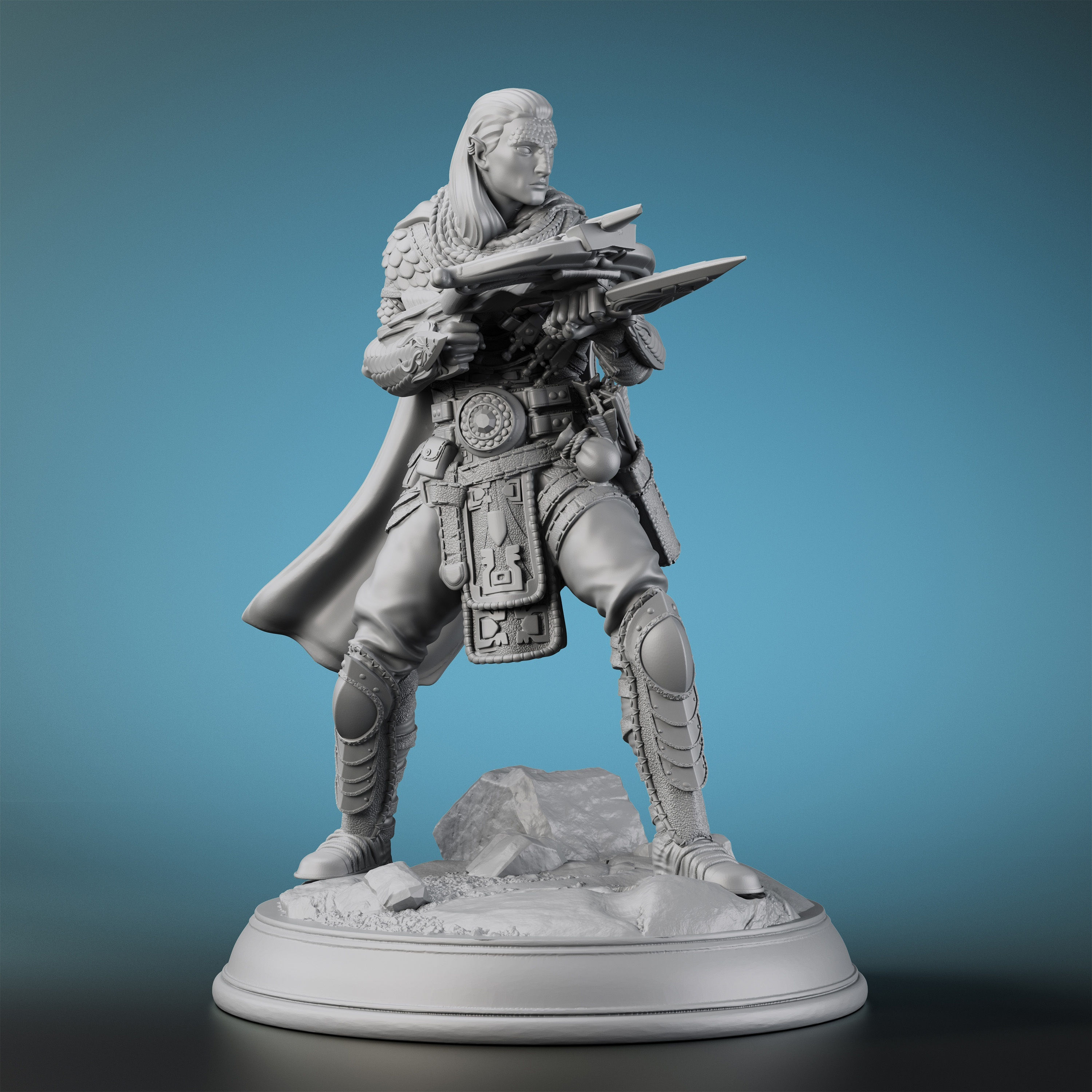 OMGLOBAL Rogue Assassin Miniature for TTRPG, Dungeons and Dragons, RPG Board Gam