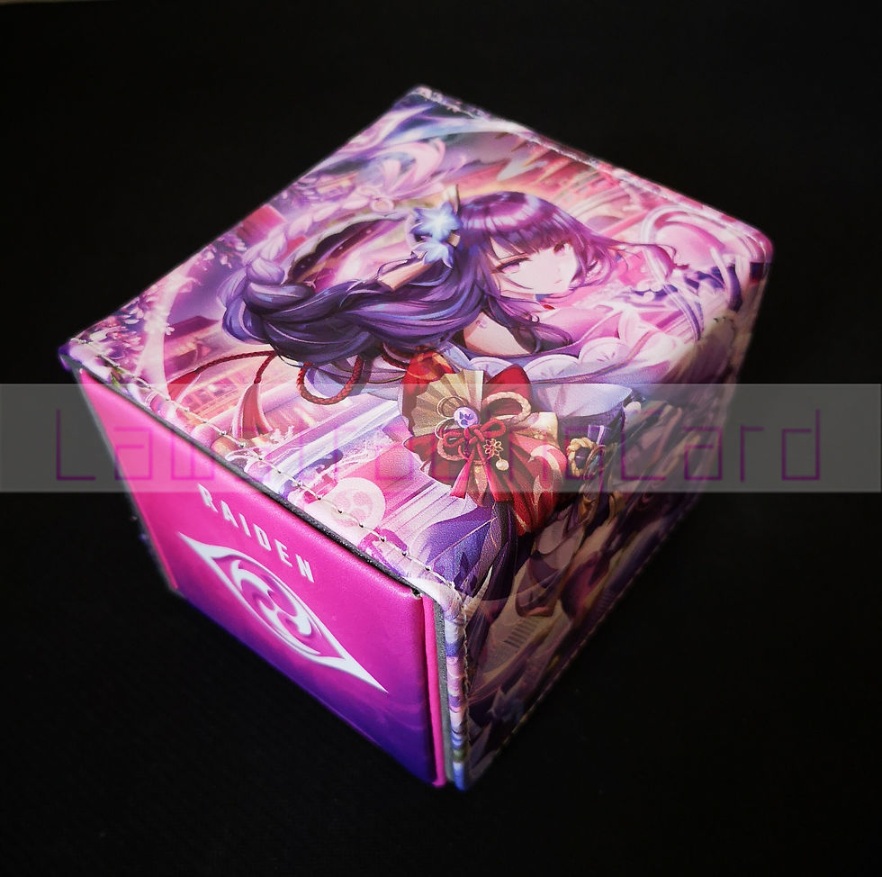 Thumbnail: Genshin Impact Raiden Shogun PU Leather Deck Box