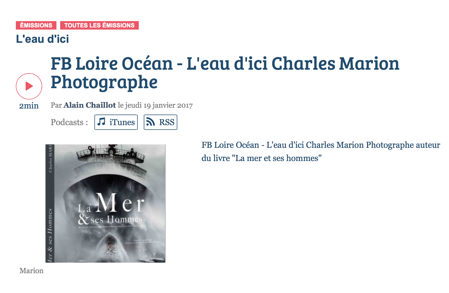 ITW France Bleu Loire Océan