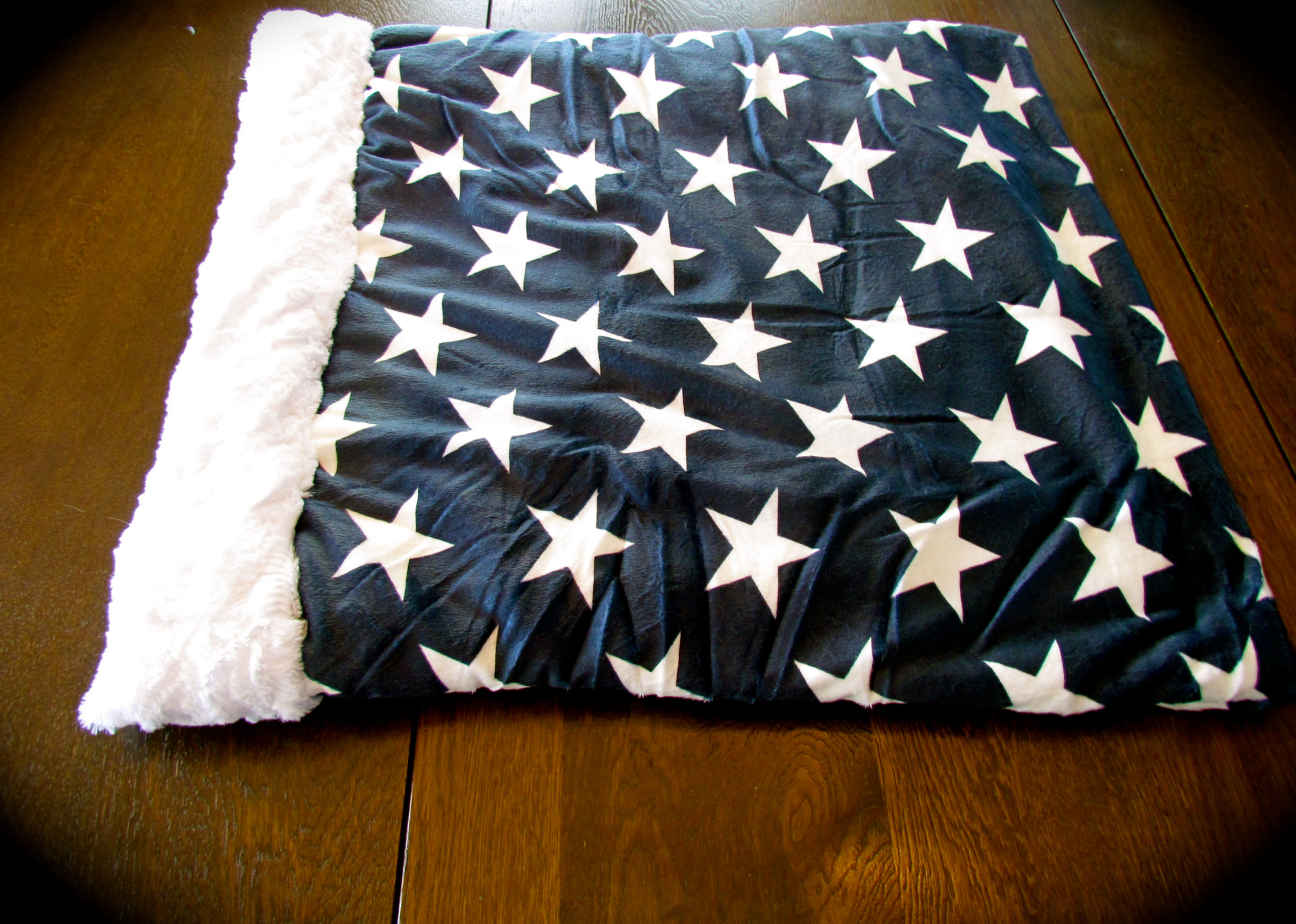 Blue with White Stars Snuggle Pouch