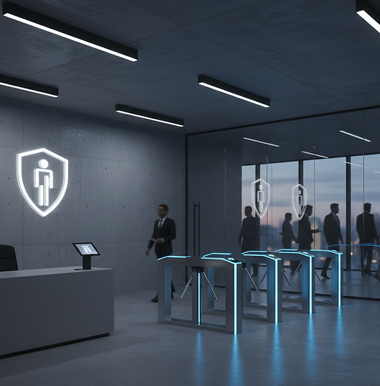 Visitor management and personnel security evaluation in Greater Boston office building