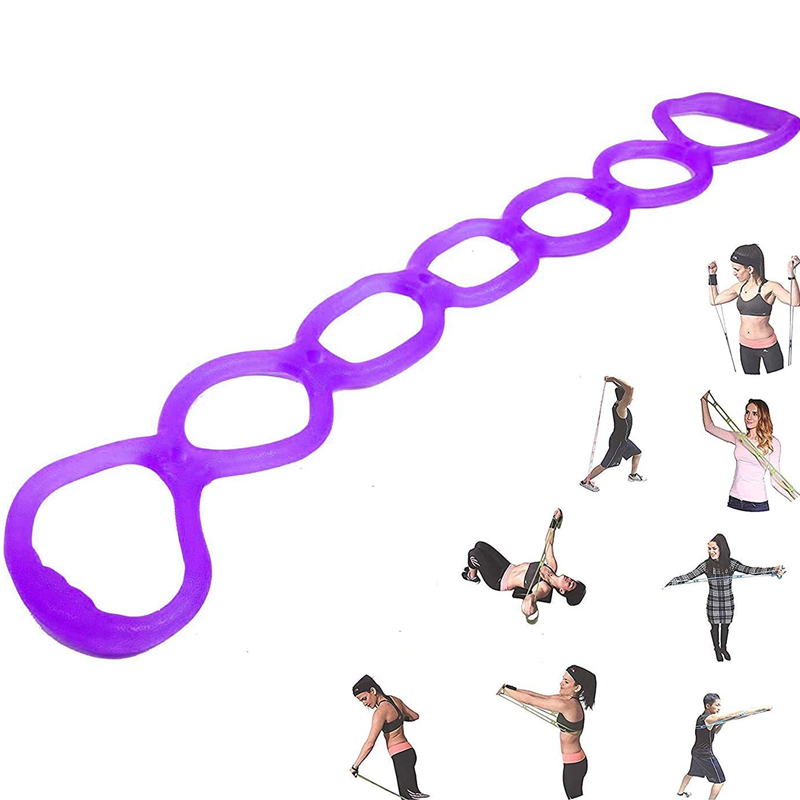 7 Ring Stretch Resistance Exercise Band Back Foot Leg Hand Stretcher Arm Exercis