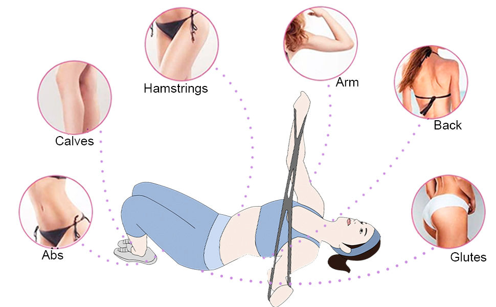 Thumbnail: 7 Ring Stretch Resistance Exercise Band Back Foot Leg Hand Stretcher Arm Exercis