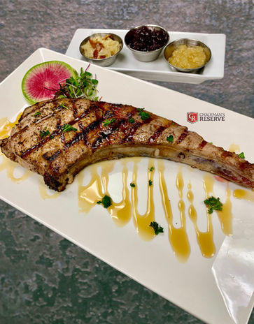 Tomahawk Pork Chop from Club Chalet Supper Club in Green Bay, Wisconsin