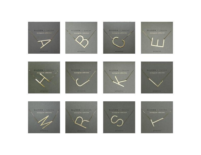 縮圖：Monogram Collection Initial Necklace