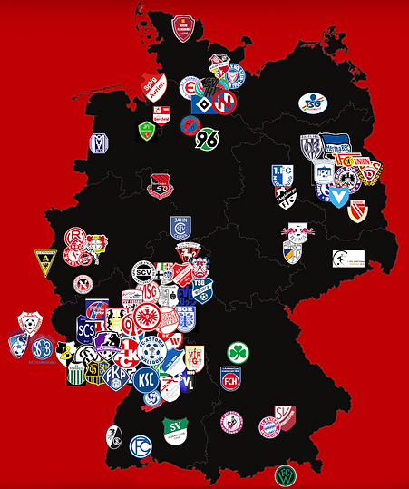 Germany map of ProSoc Showcase Players