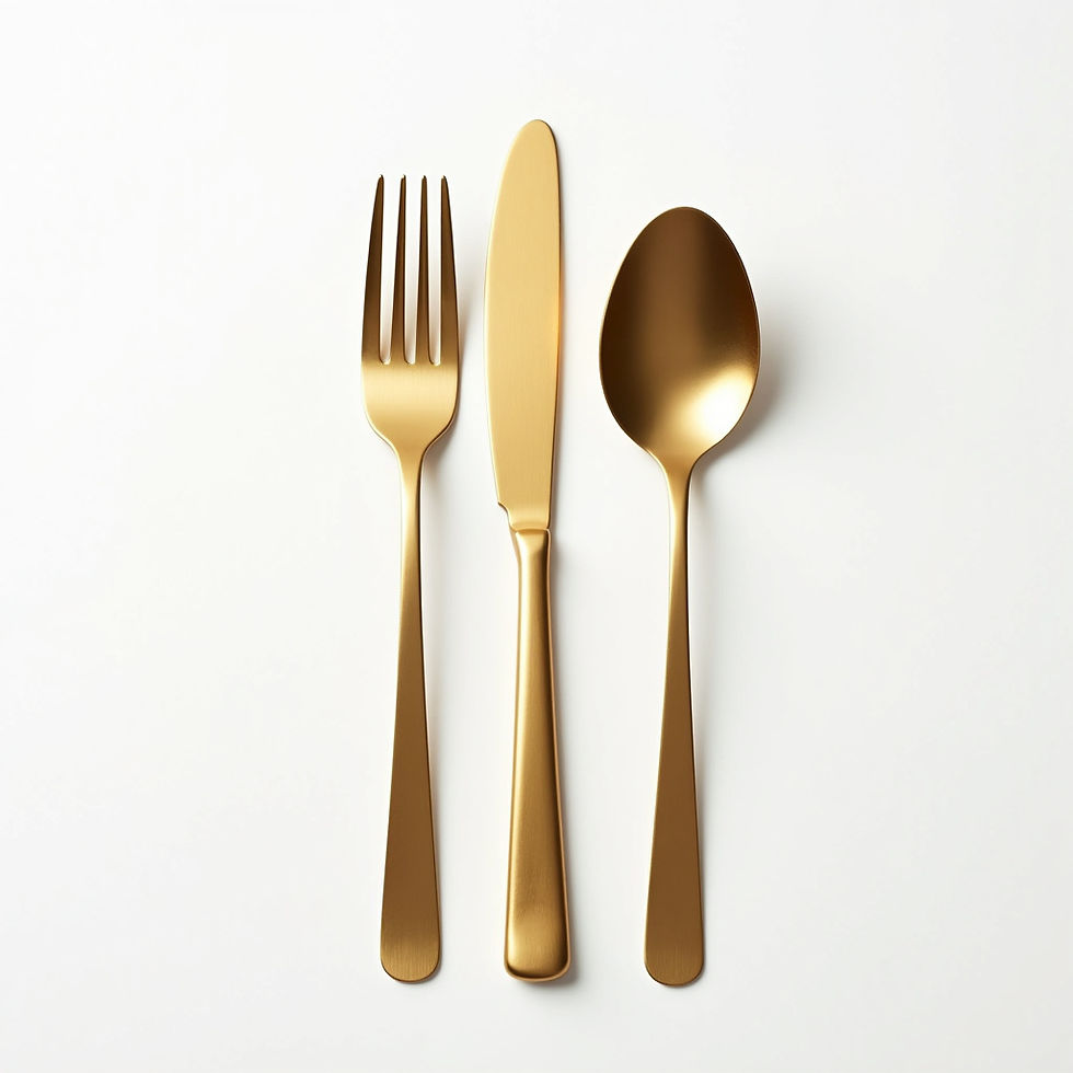 Brushed Gold Flatware