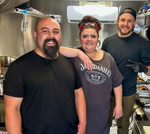 Sam owner/chef, Becca owner/operator, Micah owner/chef