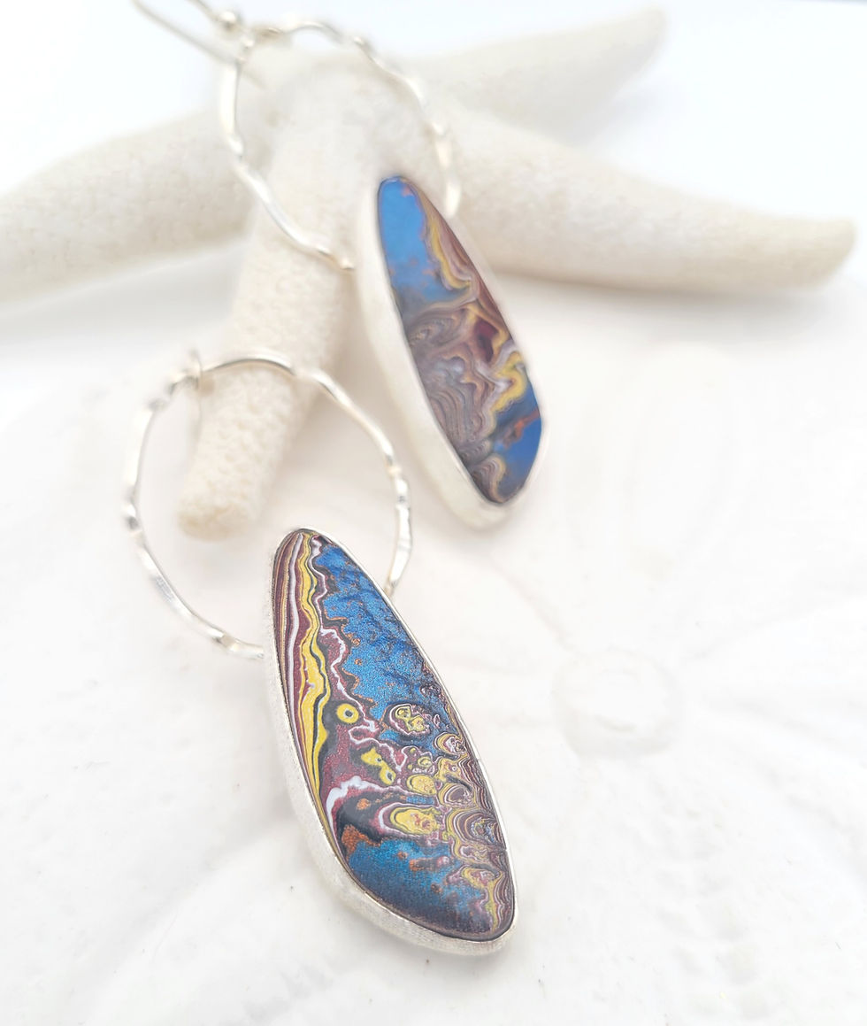Fantasy Blue Corvette earrings