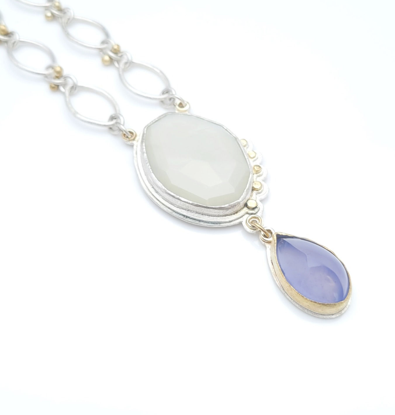 Chalcedony and Moonstone Necklace