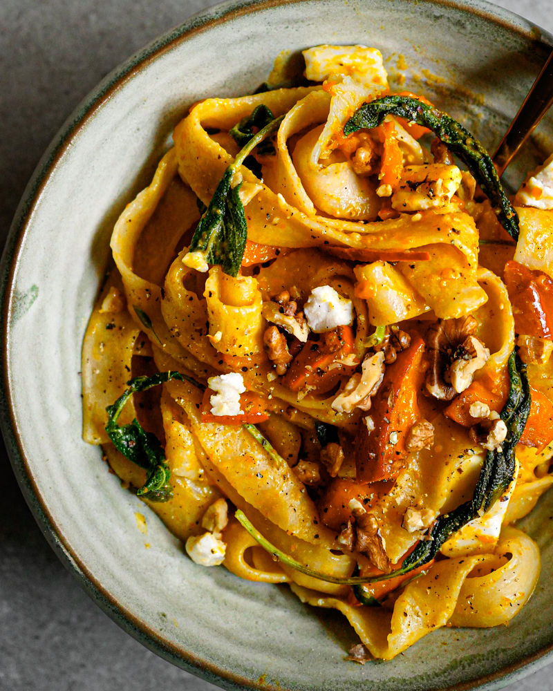 Quick and dirty pumpkin pasta