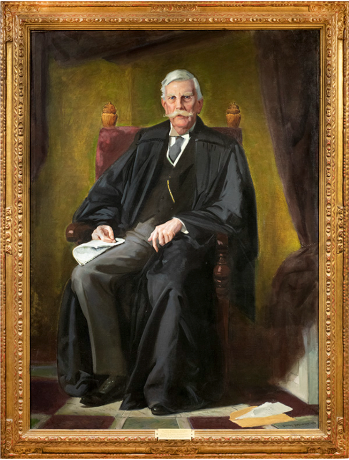 Image 3: Charles Sydney Hopkinson, Oliver Wendell Holmes, Associate Justice, U.S. Supreme Court, 1930, Oil on canvas, 95 x 59-1/2 in. Courtesy of Special Collections Department, Harvard Law School Library 
