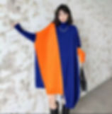 Bold Color Block Sweater Dress