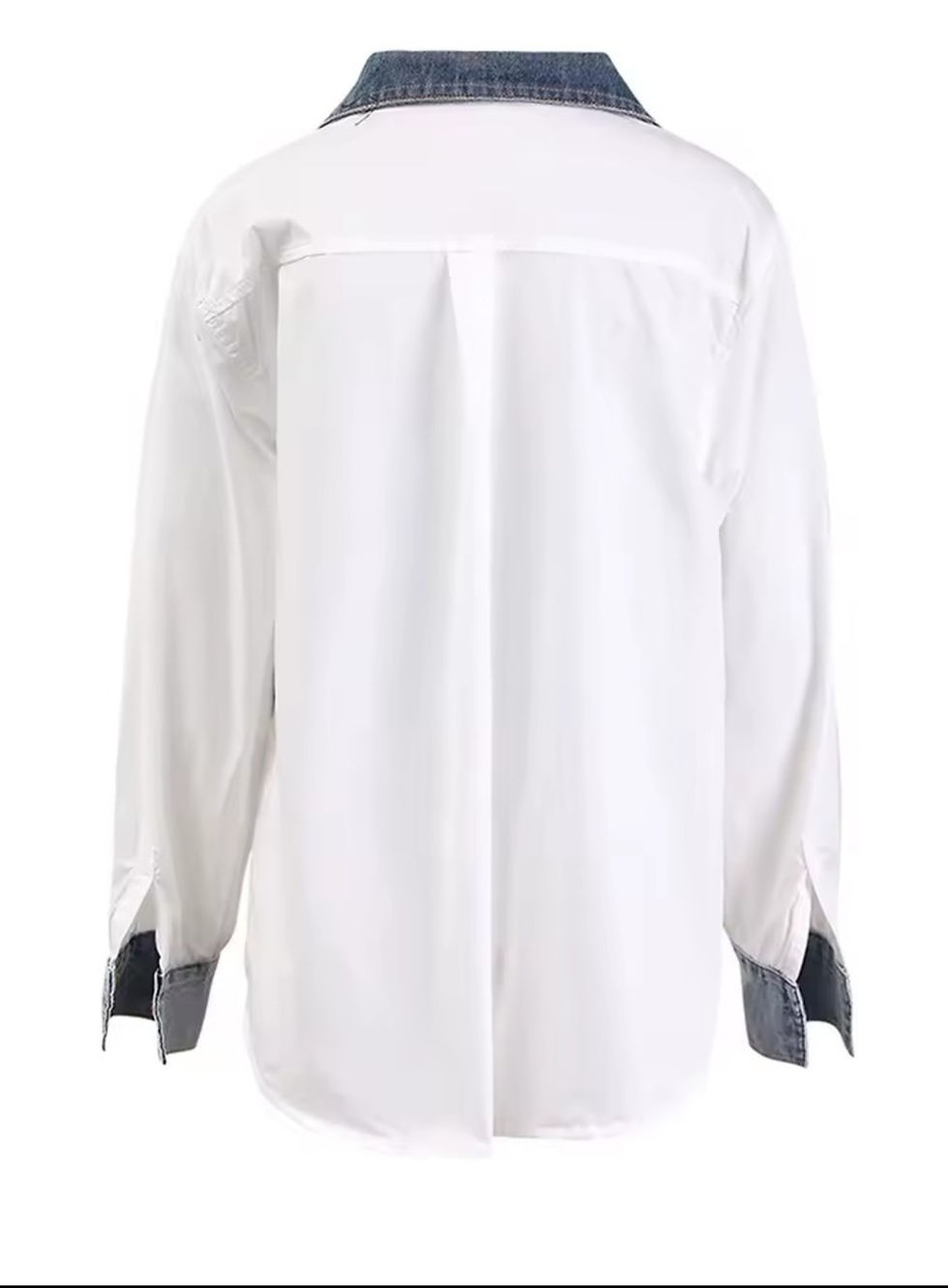 Thumbnail: Denim White Contrast Top