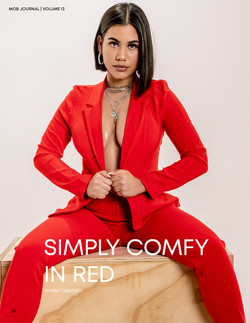 Simply Comfy in Red - Mob Journal Magazine