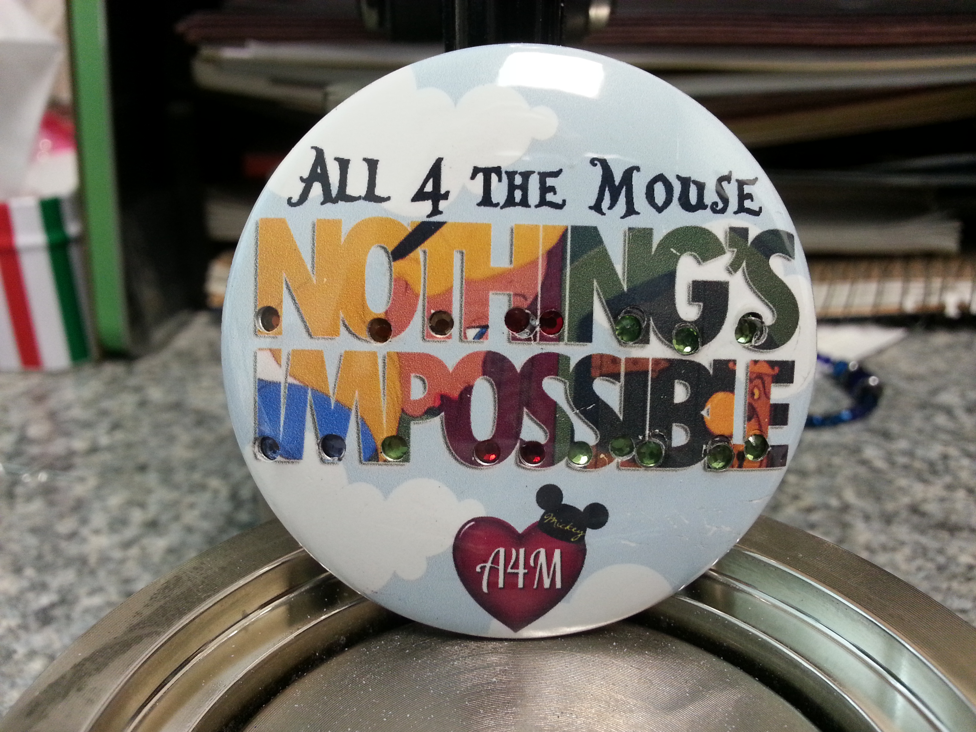 Nothing's Impossible Sparkle Button
