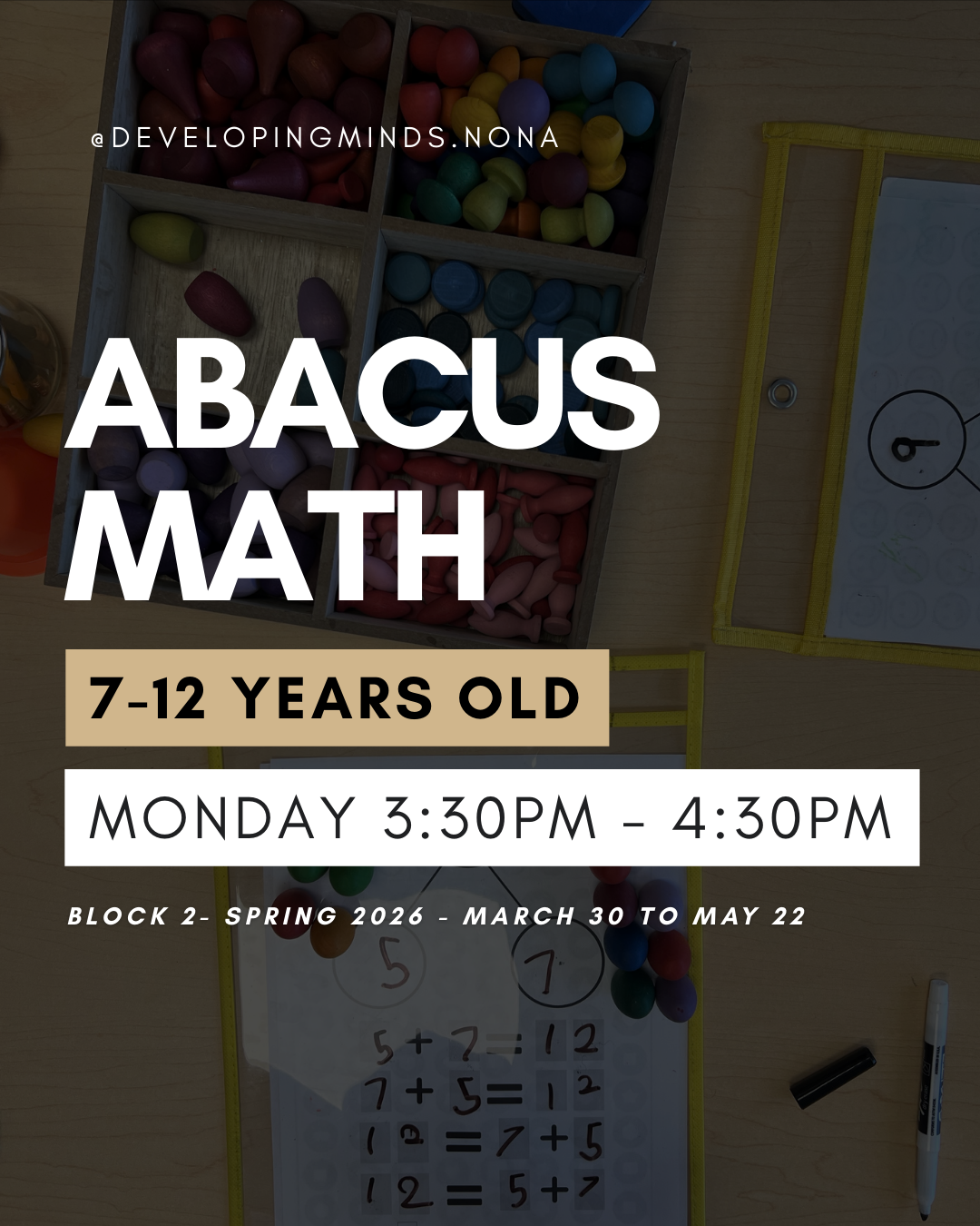 Abacus Math (7-12) - Block 2 (march - may)