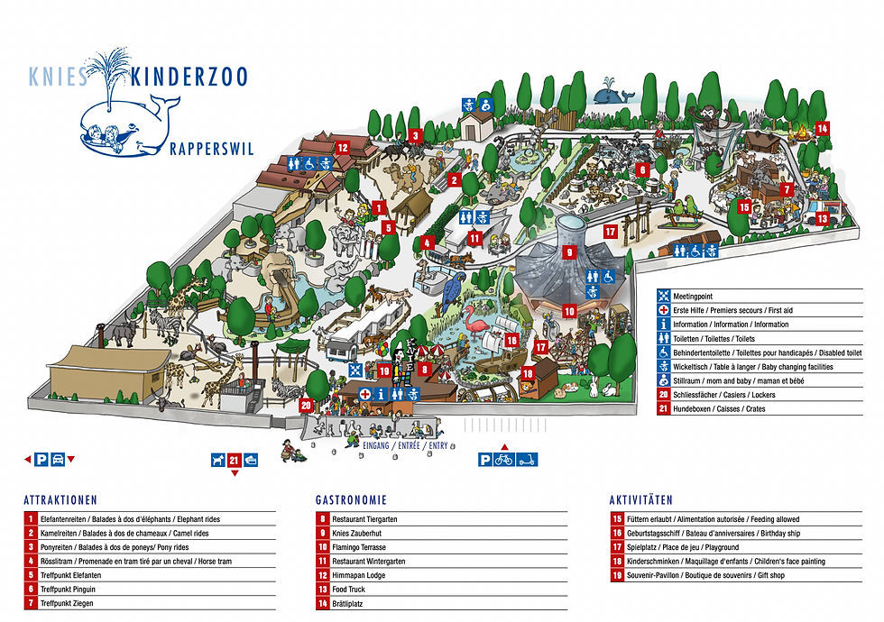Rapperswil Knies Kids Zoo (Kinderzoo) map