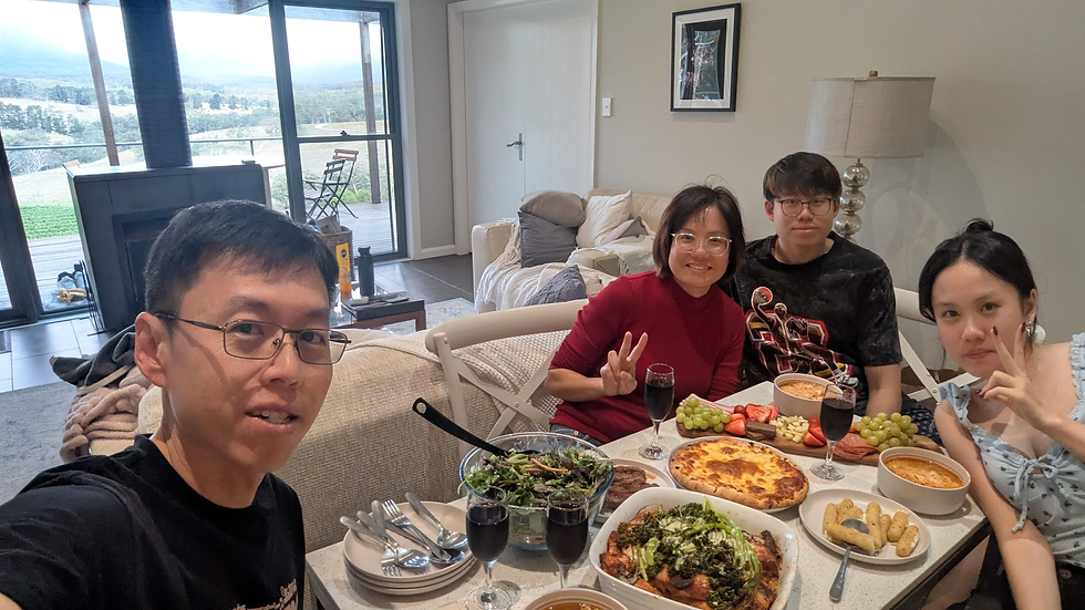 Our last dinner at Dryridge