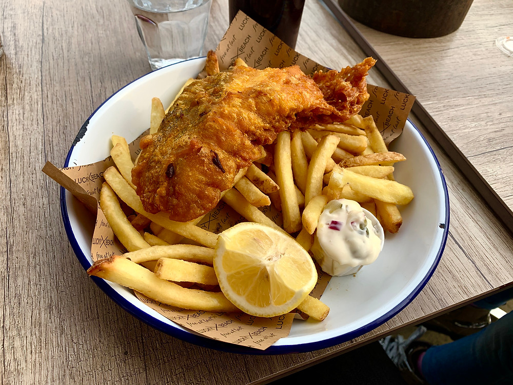 Fish and Chips! A favourite with the kids!
