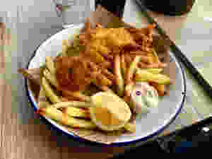 Fish and Chips! A favourite with the kids!