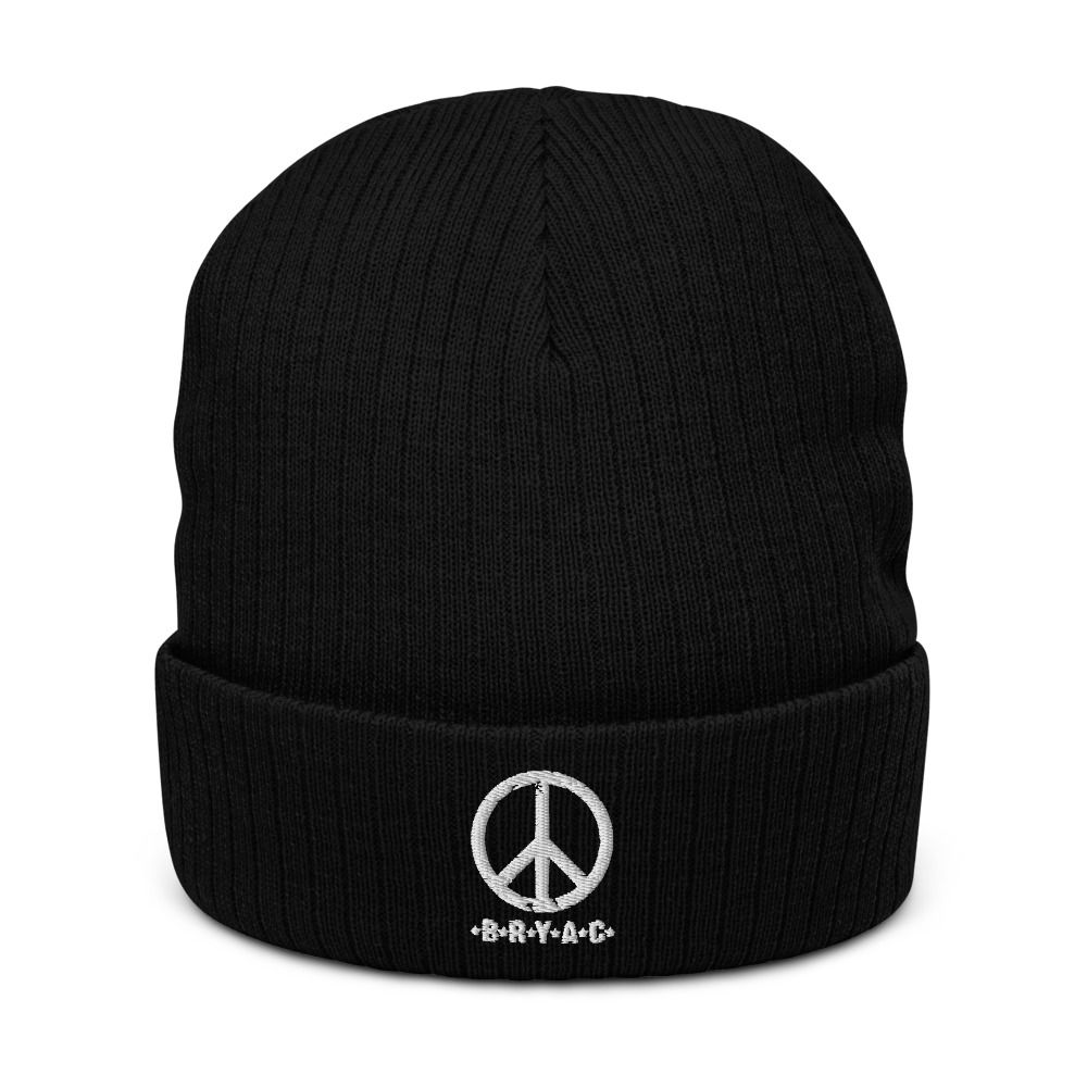 BRYAC 'Peace' Recycled Cuffed Beanie