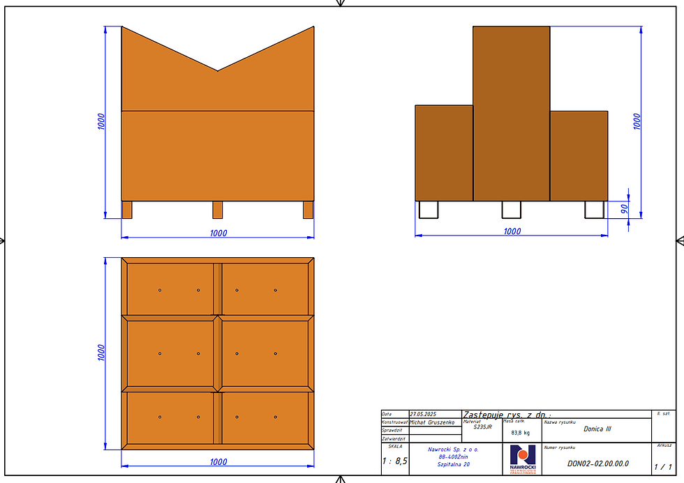 Miniatura: Doniczka ze stali corten - FARGEA 1