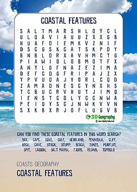 for vocabulary exam worksheets Coast