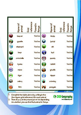 map skills worksheets
