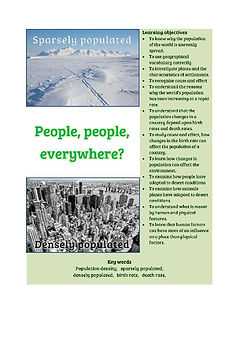 Population worksheets