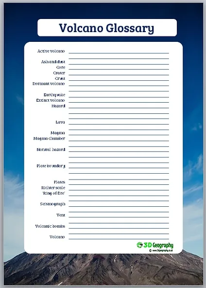 geography worksheets
