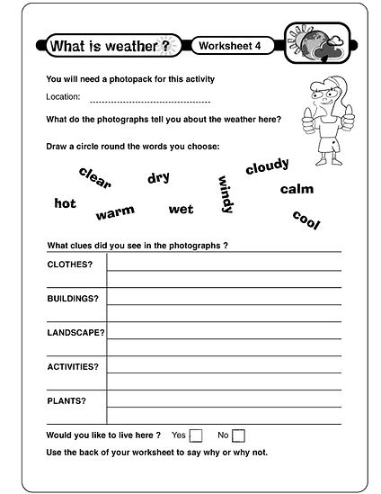 free weather worksheets for learning all about the weather