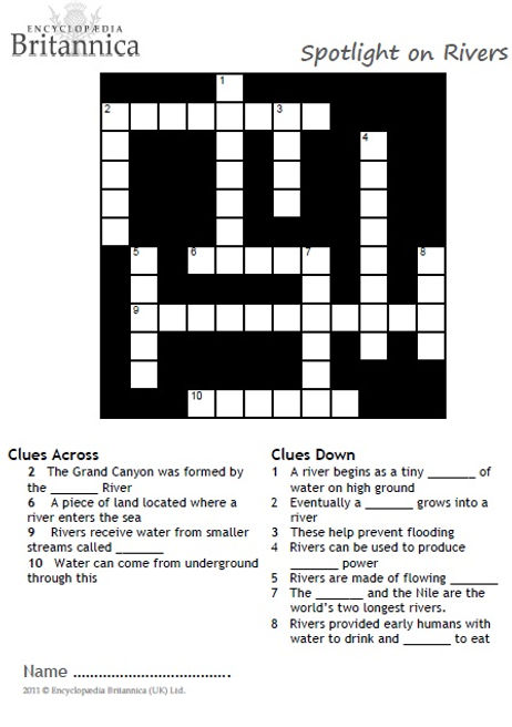 Uk river crossword clue