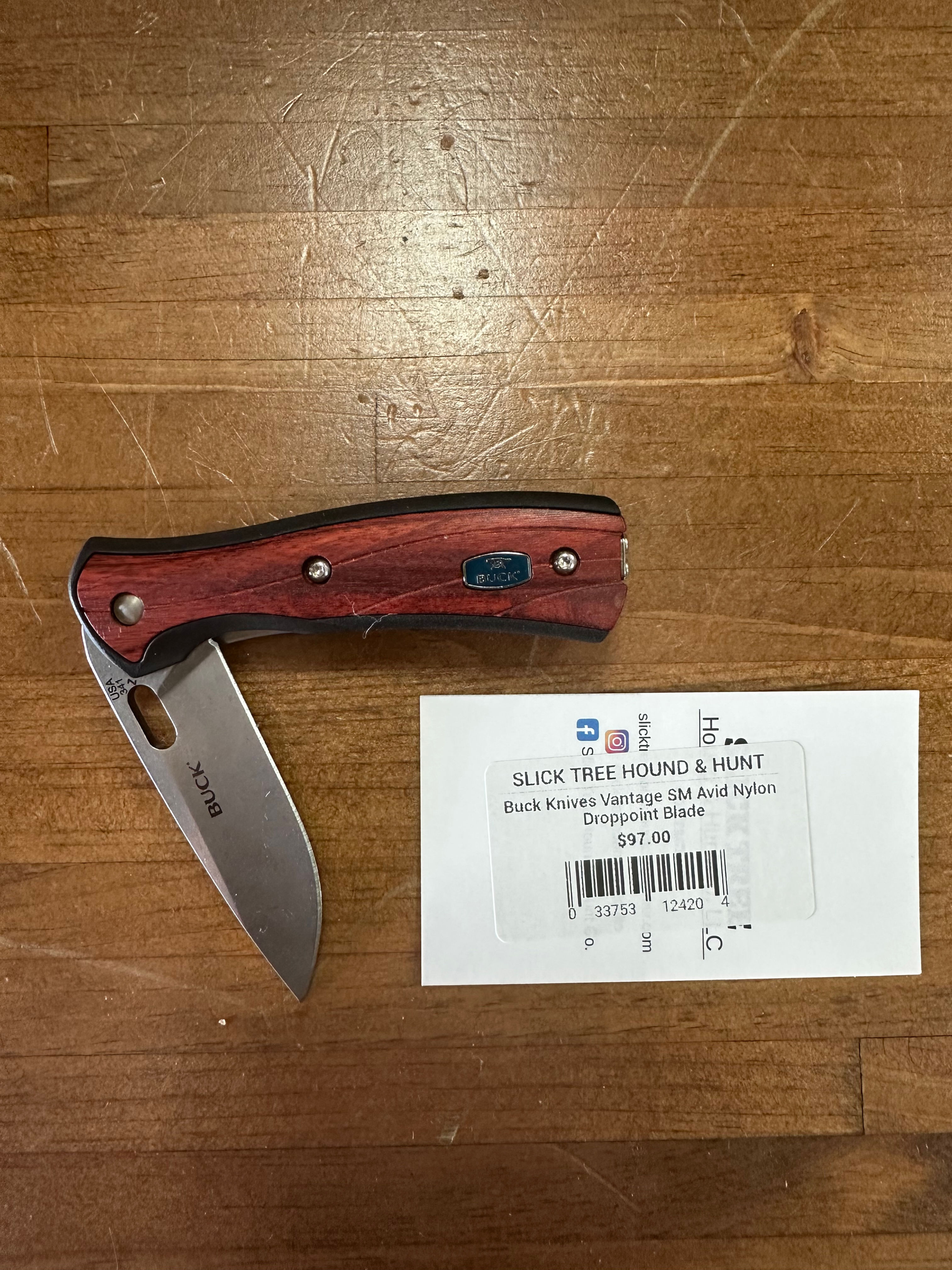 Buck Knives Vantage SM Avid Nylon Drop point Blade