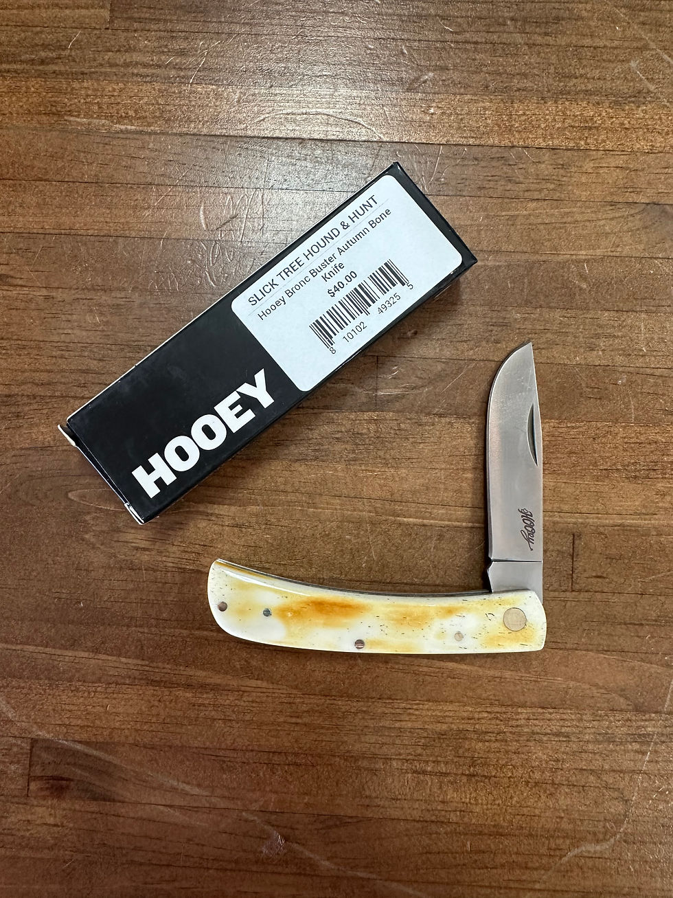 Thumbnail: Hooey Bronc Buster Autumn Bone Knife