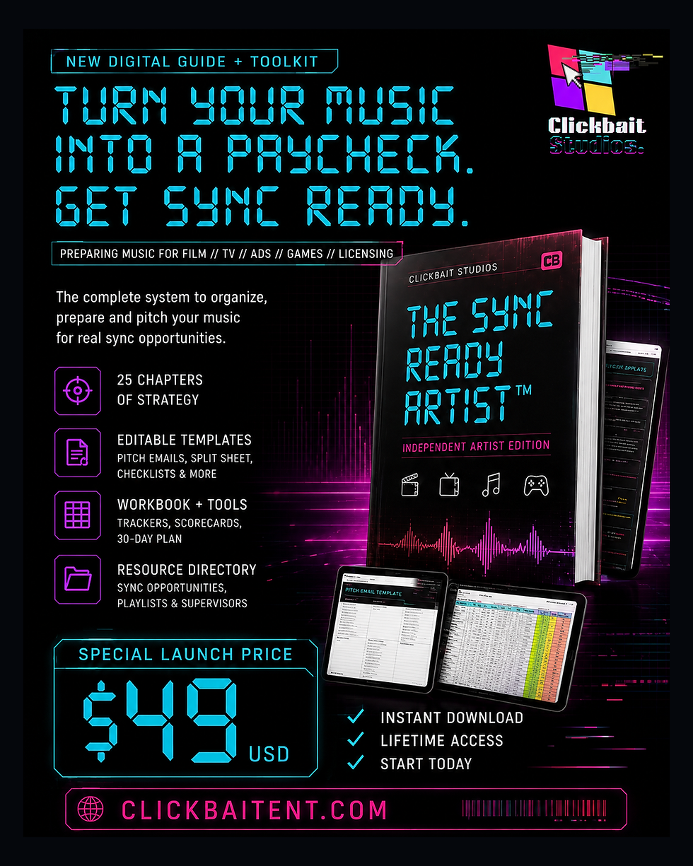 Thumbnail: The Sync-Ready Artist — Ebook + Toolkit