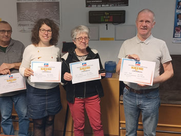 Ecole de Billard du CBM. Remise des diplômes Billard de Bronze