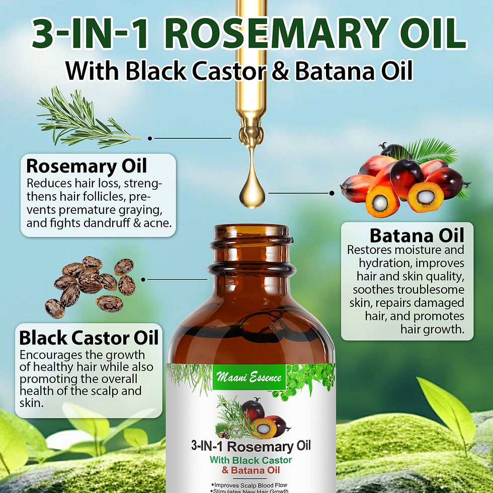 Thumbnail: Aliver 3in1 Jamaican black Castor Oil With Pure Batana oil And Rosemary oil