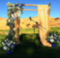Wedding arches to frame you as you say "I do"!