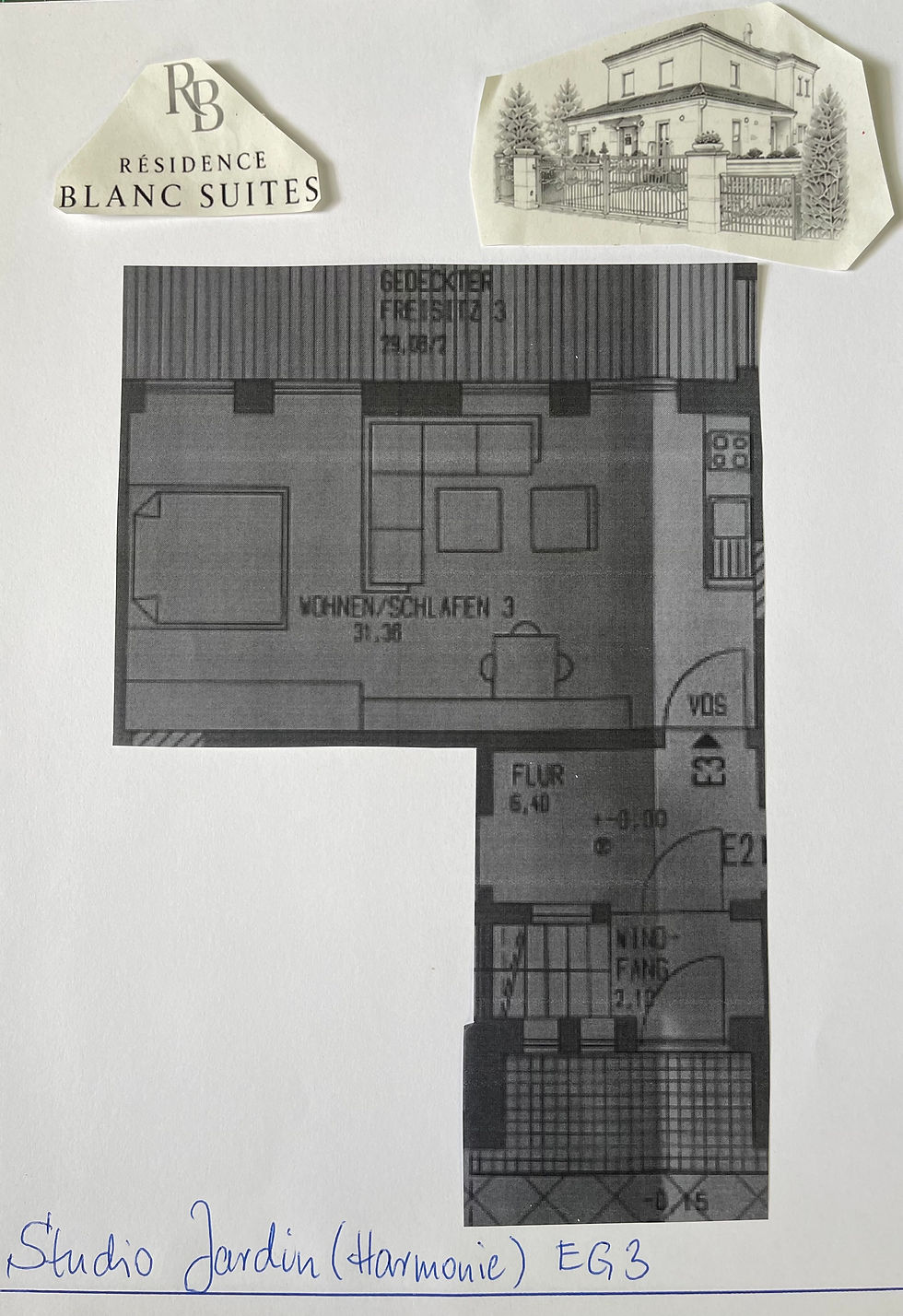 Studio Jardin Harmonie Grundriss